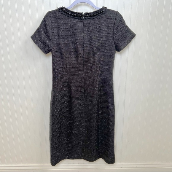 Talbots Black Sparkle Tweed Sheath Dress - Picture 2 of 8